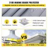 Boat Parts & Accessories |   T-Top Boat Cover, Fit for 18.5′-20′ Boat, Heavy Duty 600D Marine Grade Oxford Hard Top Cover, UV Resistant Waterproof Center Console Boat Cover w/ 2 Support Poles and 5 Wind-Proof Straps, Gray Automotive Boat Parts & Accessories