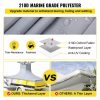 Boat Parts & Accessories |   T-Top Boat Cover, Fit for 22′-24′ Boat, Heavy Duty 600D Marine Grade Oxford Hard Top Cover, UV Resistant Waterproof Center Console Boat Cover w/ 2 Support Poles and 7 Wind-Proof Straps, Gray Automotive Boat Parts & Accessories