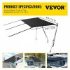 Boat Parts & Accessories |   T-Top Sun Shade Kit 4′ x 5′, UV-Proof 600D Polyester T-top Extension Kit with Rustproof Steel Telescopic Poles, Waterproof T-Top Shade Kit, Easy to Assemble for T-Tops ＆ Bimini Top Automotive Boat Parts & Accessories