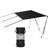 Boat Parts & Accessories |   T-Top Sun Shade Kit 5′ x 5′, UV-Proof 600D Polyester T-top Extension Kit with Rustproof Steel Telescopic Poles, Waterproof T-Top Shade Kit, Easy to Assemble for T-Tops ＆ Bimini Top Automotive Boat Parts & Accessories