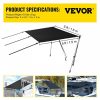 Boat Parts & Accessories |   T-Top Sun Shade Kit 5′ x 5′, UV-Proof 600D Polyester T-top Extension Kit with Rustproof Steel Telescopic Poles, Waterproof T-Top Shade Kit, Easy to Assemble for T-Tops ＆ Bimini Top Automotive Boat Parts & Accessories