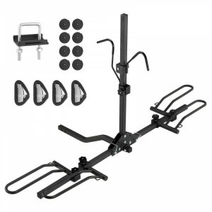 Cargo Management |   2-Bike Rack Hitch Mount Folding Carrier Car Truck SUV 1.25″/2″ Receiver Automotive Cargo Management