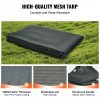 Cargo Management |   Dump Truck Mesh Tarp, 5 x 14 ft, PVC Coated Black Heavy Duty Cover with 5.5″ 18oz Double Pocket, Brass Grommets, Reinforced Double Needle Stitch Webbing Fits Manual or Electric Dump Truck System Automotive Cargo Management