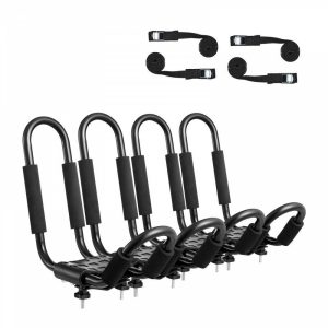 Cargo Management |   Kayak Roof Rack 4 Pairs Soft Roof Rack Carrier for kayak SurfBoard Car SUV Automotive Cargo Management