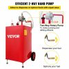 Fuel Transfer & Lubrication |   30 Gallon Fuel Caddy, Fuel Storage Tank on 2 Wheels, Portable Gas Caddy with Manuel Transfer Pump, Gasoline Diesel Fuel Container for Cars, Lawn Mowers, ATVs, Boats, More, Red Red Automotive Fuel Transfer & Lubrication