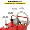 Fuel Transfer & Lubrication |   30 Gallon Fuel Caddy, Fuel Storage Tank on 2 Wheels, Portable Gas Caddy with Manuel Transfer Pump, Gasoline Diesel Fuel Container for Cars, Lawn Mowers, ATVs, Boats, More, Red Red Automotive Fuel Transfer & Lubrication