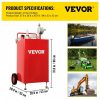 Fuel Transfer & Lubrication |   30 Gallon Fuel Caddy, Fuel Storage Tank on 2 Wheels, Portable Gas Caddy with Manuel Transfer Pump, Gasoline Diesel Fuel Container for Cars, Lawn Mowers, ATVs, Boats, More, Red Red Automotive Fuel Transfer & Lubrication