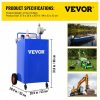 Fuel Transfer & Lubrication |   30 Gallon Fuel Caddy, Gas Storage Tank & 4 Wheels, with Manuel Transfer Pump, Gasoline Diesel Fuel Container for Cars, Lawn Mowers, ATVs, Boats, More, Blue Blue Automotive Blue