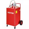 Fuel Transfer & Lubrication |   30 Gallon Fuel Caddy, Gas Storage Tank & 4 Wheels, with Manuel Transfer Pump, Gasoline Diesel Fuel Container for Cars, Lawn Mowers, ATVs, Boats, More, Red Red Automotive Fuel Transfer & Lubrication