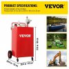 Fuel Transfer & Lubrication |   30 Gallon Fuel Caddy, Gas Storage Tank & 4 Wheels, with Manuel Transfer Pump, Gasoline Diesel Fuel Container for Cars, Lawn Mowers, ATVs, Boats, More, Red Red Automotive Fuel Transfer & Lubrication