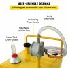 Fuel Transfer & Lubrication |   30 Gallon Fuel Caddy, Gas Storage Tank & 4 Wheels, with Manuel Transfer Pump, Gasoline Diesel Fuel Container for Cars, Lawn Mowers, ATVs, Boats, More, Yellow Yellow Automotive Fuel Transfer & Lubrication