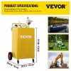 Fuel Transfer & Lubrication |   30 Gallon Fuel Caddy, Gas Storage Tank & 4 Wheels, with Manuel Transfer Pump, Gasoline Diesel Fuel Container for Cars, Lawn Mowers, ATVs, Boats, More, Yellow Yellow Automotive Fuel Transfer & Lubrication