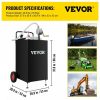 Fuel Transfer & Lubrication |   30 Gallon Gas Caddy, Fuel Storage Tank with Wheels, Portable Fuel Caddy with Manuel Transfer Pump, Gasoline Diesel Fuel Container for Cars, Lawn Mowers, ATVs, Boats, More, Black Black Automotive Black