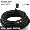 Fuel Transfer & Lubrication |   6AN 32.8FT Stainless Steel Nylon Braided Oil Gas Fuel Line Hose 10M BK + 20 PCS Aluminum Hose End Fitting Adapter Kit Fuel Line Kit 1000 psi (AN6) Automotive Fuel Transfer & Lubrication