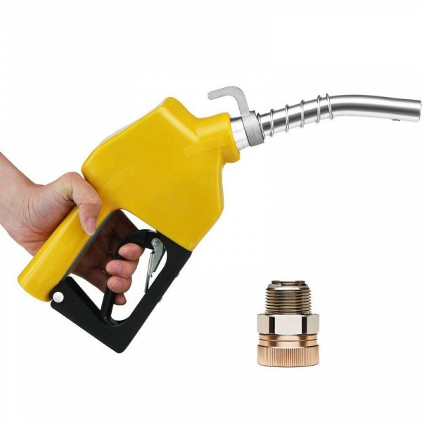 Fuel Transfer & Lubrication |   Automatic Fuel Nozzle Shut Off Fuel Refilling 3/4″ NPT 13/16″ Spout Diesel Yellow Automotive Fuel Transfer & Lubrication