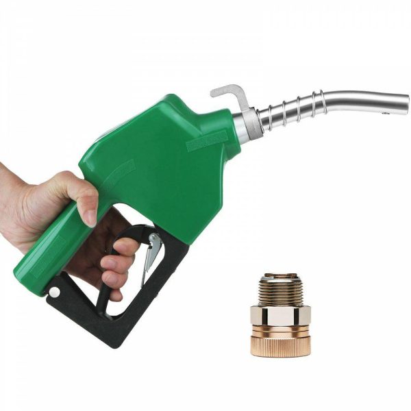 Fuel Transfer & Lubrication |   Automatic Fuel Nozzle Shut Off Fuel Refilling 3/4″ NPT 15/16″ Spout Diesel Green Automotive Fuel Transfer & Lubrication