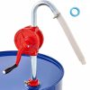 Fuel Transfer & Lubrication |   Drum Pump, 5 GPM Flow, Rotary Barrel Pump Hand Crank, Fits 5 to 55 Gallon Drums with 3-Section Suction Tube Assembly and Hose, Designed to Transfer Fuel, Engine Oil, Diesel, Kerosene, Cast Iron Automotive Fuel Transfer & Lubrication