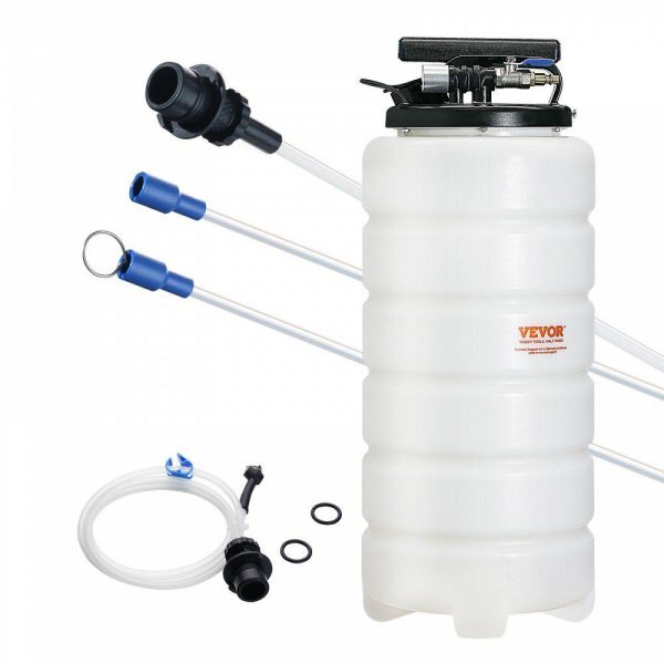 Fuel Transfer & Lubrication |   Fluid Extractor, 4 Gallons (15 Liters), Pneumatic/Manual Oil Changer Vacuum Fluid Extractor with Dipstick and Suction Hose, Oil Extractor Change Pump for Automotive Fluids Vacuum Evacuation Automotive Fuel Transfer & Lubrication