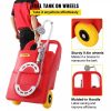 Fuel Transfer & Lubrication |   Fuel Caddy, 25 Gallon, Portable Fuel Storage Tank On-Wheels, with Manuel Transfer Pump, Gasoline Diesel Fuel Container for Cars, Lawn Mowers, ATVs, Boats, More, Red Automotive Fuel Transfer & Lubrication