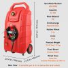 Fuel Transfer & Lubrication |   Fuel Caddy, 32 Gallon, Portable Fuel Storage Tank On-Wheels, with 12V DC Transfer Pump, Gasoline Diesel Fuel Container with 8.2 ft Hose, Flow Rate 7L/min, for Trucks, Boats, Lawn Mowers Automotive Fuel Transfer & Lubrication