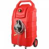 Fuel Transfer & Lubrication |   Fuel Caddy, 32 Gallon, Portable Fuel Storage Tank On-Wheels, with Manual Transfer Pump, Gasoline Diesel Fuel Container for Cars, Lawn Mowers, ATVs, Boats, More, Red Automotive Fuel Transfer & Lubrication