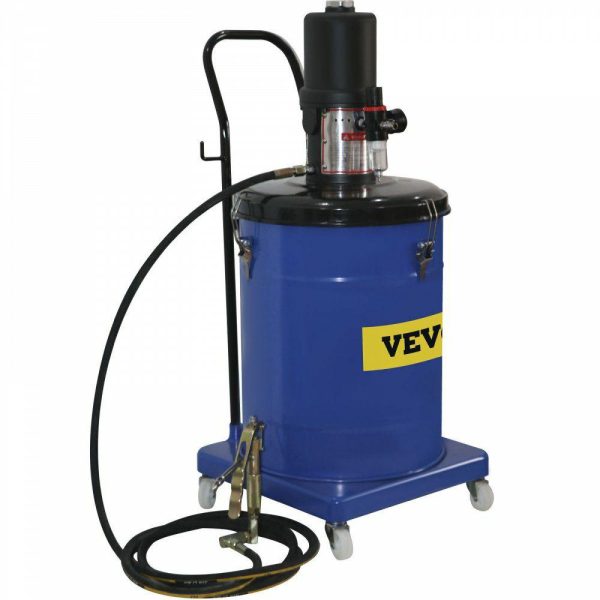 Fuel Transfer & Lubrication |   Grease Pump 10 Gallon 40L Air Operated Grease Pump, 1.3L/Min Pneumatic Grease Bucket Pump, 48-52MPa Portable Grease Pump, 80:1 Ratio Oil Bucket Pump, with Pressure Hydraulic Hose, Grease Gun Automotive Fuel Transfer & Lubrication