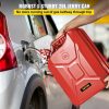 Fuel Transfer & Lubrication |   Jerry Fuel Can, 5.3 Gallon / 20 L Portable Jerry Gas Can with Flexible Spout System, Rustproof ＆ Heat-resistant Steel Fuel Tank for Cars Trucks Equipment, 2PCS Red Red Automotive Fuel Transfer & Lubrication