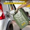 Fuel Transfer & Lubrication |   Jerry Fuel Can, 5.3 Gallon / 20 L Portable Jerry Gas Can with Flexible Spout System, Rustproof ＆ Heat-resistant Steel Fuel Tank for Cars Trucks Equipment, Green Green Automotive Fuel Transfer & Lubrication