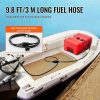 Fuel Transfer & Lubrication |   Marine Fuel Tank, 14.53 Gallon/55L, Portable Boat Fuel Gas Tank for Outboard Engine Boats, Plastic Outboard Marine Boat Fuel Tank with Hose, Easy to Carry for Yacht, Fishing Boat, Deck Boat, Red Automotive Fuel Transfer & Lubrication