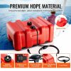 Fuel Transfer & Lubrication |   Marine Fuel Tank, 14.53 Gallon/55L, Portable Boat Fuel Gas Tank for Outboard Engine Boats, Plastic Outboard Marine Boat Fuel Tank with Hose, Easy to Carry for Yacht, Fishing Boat, Deck Boat, Red Automotive Fuel Transfer & Lubrication