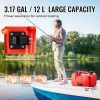 Fuel Transfer & Lubrication |   Marine Fuel Tank, 3.17 Gallon/12L, Portable Boat Fuel Gas Tank for Outboard Engine Boats, Plastic Outboard Marine Boat Fuel Tank with Hose, Easy to Carry for Yacht, Fishing Boat, Deck Boat, Red Automotive Fuel Transfer & Lubrication