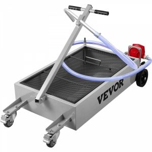 Fuel Transfer & Lubrication |   Oil Drain Pan 15 Gallon Oil Drain Tank, 57L Low Profile Oil Drain Pan, Large Capacity Oil Change Pan, Foldable Hand, with Pump, Hose, Swivel Casters Wheels for Car, SUV, Trucks Oil Draining Automotive Fuel Transfer & Lubrication