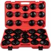 Fuel Transfer & Lubrication |   Oil Filter Socket Set, 30 Pcs Oil Filter Wrench Set, Sturdy Steel Oil Filter Socket, 3/8″ Oil Filter Socket, Low Profile Oil Filter Socket Set For Easy Access, Oil Filter Wrench Cap Set w/ Case Automotive Fuel Transfer & Lubrication