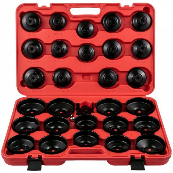 Fuel Transfer & Lubrication |   Oil Filter Socket Set, 30 Pcs Oil Filter Wrench Set, Sturdy Steel Oil Filter Socket, 3/8″ Oil Filter Socket, Low Profile Oil Filter Socket Set For Easy Access, Oil Filter Wrench Cap Set w/ Case Automotive Fuel Transfer & Lubrication