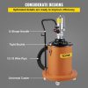 Fuel Transfer & Lubrication |   Portable 20L Grease Pump Set Electric 5 Gallon Air Operated Grease Pump with 20FT High Pressure Hydraulic Hose Automotive Fuel Transfer & Lubrication