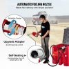 Fuel Transfer & Lubrication |   Portable Diesel Tank, 116 Gallon Capacity & 10 GPM Flow Rate, Diesel Fuel Tank with 12V Electric Transfer Pump and 13.1ft Rubber Hose, PE Diesel Transfer Tank for Easy Fuel Transportation, Red Red Automotive Fuel Transfer & Lubrication