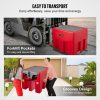 Fuel Transfer & Lubrication |   Portable Diesel Tank, 58 Gallon Capacity & 10 GPM Flow Rate, Diesel Fuel Tank with 12V Electric Transfer Pump and 13.1ft Rubber Hose, PE Diesel Transfer Tank for Easy Fuel Transportation, Red Red Automotive Fuel Transfer & Lubrication