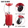 Fuel Transfer & Lubrication |   Waste Oil Drain Tank 20 Gallon Portable Oil Drain Air Operated Drainer Oil Change, Oil Drain Container, Fluid Fuel Transfer Drainage Adjustable Funnel Height, with Wheel for Easy Oil Removal Automotive Fuel Transfer & Lubrication