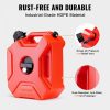 Fuel Transfer & Lubrication |   Water Can, 1.3 Gallon/5L, Water Tank with Spout and Lockable Bracket, Storage Water Container, Auto-Off Function & Adjustable Flow Rate, Compatible with Most Cars Motorcycle SUV ATV UTV, Red Automotive Fuel Transfer & Lubrication