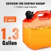 Fuel Transfer & Lubrication |   Water Can, 1.3 Gallon/5L, Water Tank with Spout and Lockable Bracket, Storage Water Container, Auto-Off Function & Adjustable Flow Rate, Compatible with Most Cars Motorcycle SUV ATV UTV, Red Automotive Fuel Transfer & Lubrication