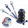 Lifts & Hoists & Jacks |   Air Jack, 3 Ton/6600 lbs Triple Bag Air Jack, Airbag Jack with Six Steel Pipes, Lift up to 17.7″, 3-5 s Fast Lifting Pneumatic Jack, with Adjustable Long Handles for Cars, Garages, Repair (Blue) Blue Automotive Blue