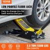 Lifts & Hoists & Jacks |   Floor Jack, 2.5 Ton Low Profile Floor Jack, Aluminum and Steel Racing Floor Jack with Dual Pistons Quick Lift Pump, Floor Jack Lifting Range 3-3/4″-18-7/10″ Automotive Lifts & Hoists & Jacks