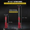 Lifts & Hoists & Jacks |   Hydraulic/Pneumatic Long Ram Jack, 8 Tons/17363 lbs Capacity, with Single Piston Pump and Clevis Base, Manual Cherry Picker w/Handle, for Garage/Shop Cranes, Engine Lift Hoist, Red Automotive Lifts & Hoists & Jacks