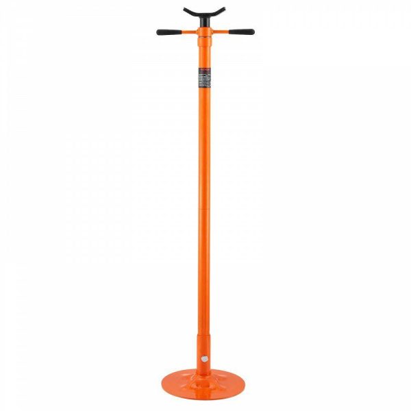 Lifts & Hoists & Jacks |   Underhoist Support Stand, 3/4 Ton Capacity Under Hoist Jack Stand, Lifting from 52.8″ to 76″, Bearing Mounted Spin Handle Pole Jack, Self-Locking Threaded Screw, Support Vehicle Components Automotive Lifts & Hoists & Jacks