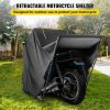 Motorcycle Parts & Accessories |   Heavy Duty Large Motorcycle Shelter Shed Cover Storage Tent Strong Garage Black Automotive Black