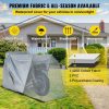 Motorcycle Parts & Accessories |   Motorcycle Shelter, Waterproof Motorcycle Cover, Heavy Duty Motorcycle Shelter Shed, 420D Oxford Motorbike Shed Anti-UV, 110.2″x41.3″x63.8″ Grey Shelter Storage Garage Tent w/Lock & Weight Bag Gray Automotive Gray