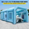 Repair Tools |   39.3×16.4×13.1Ft Inflatable Spray Booth Custom Tent Paint Booth Inflatable Automotive Repair Tools