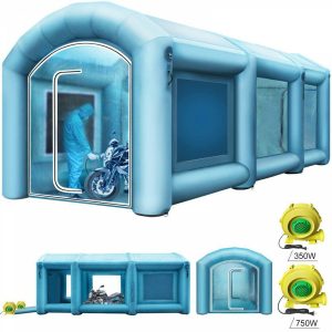 Repair Tools |   Inflatable Paint Booth, 20x10x 8 ft Spray Paint Booth, High Powerful 750W+350W Blowers Inflatable Spray Booth with Air Filter System Portable Car Paint Booth for Car Parking Tent Workstation Automotive Repair Tools