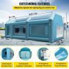 Repair Tools |   Portable Inflatable Paint Booth, 26x13x10ft Inflatable Spray Booth, Car Paint Tent w/Air Filter System & 2 Blowers, Upgraded Blow Up Spray Booth Tent, Auto Paint Workstation, Car Parking Garage Automotive Repair Tools