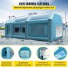 Repair Tools |   Portable Inflatable Paint Booth, 26x15x10ft Inflatable Spray Booth, Car Paint Tent w/Air Filter System & 2 Blowers, Upgraded Blow Up Spray Booth Tent, Auto Paint Workstation, Car Parking Garage Automotive Repair Tools